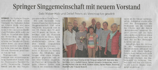 Springer Singgemeinschaft mit neuem Vorstand